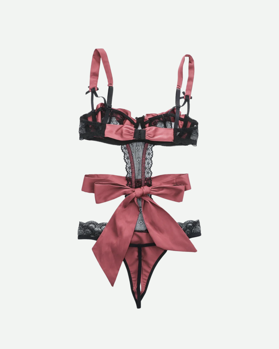 Hollow-Out Lingerie Set