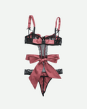 Hollow-Out Lingerie Set