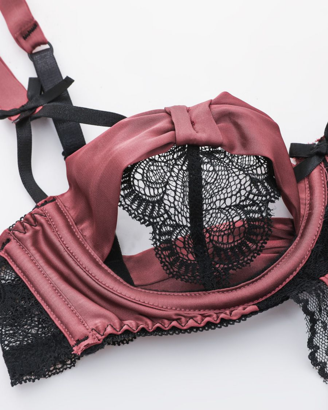 Hollow-Out Lingerie Set