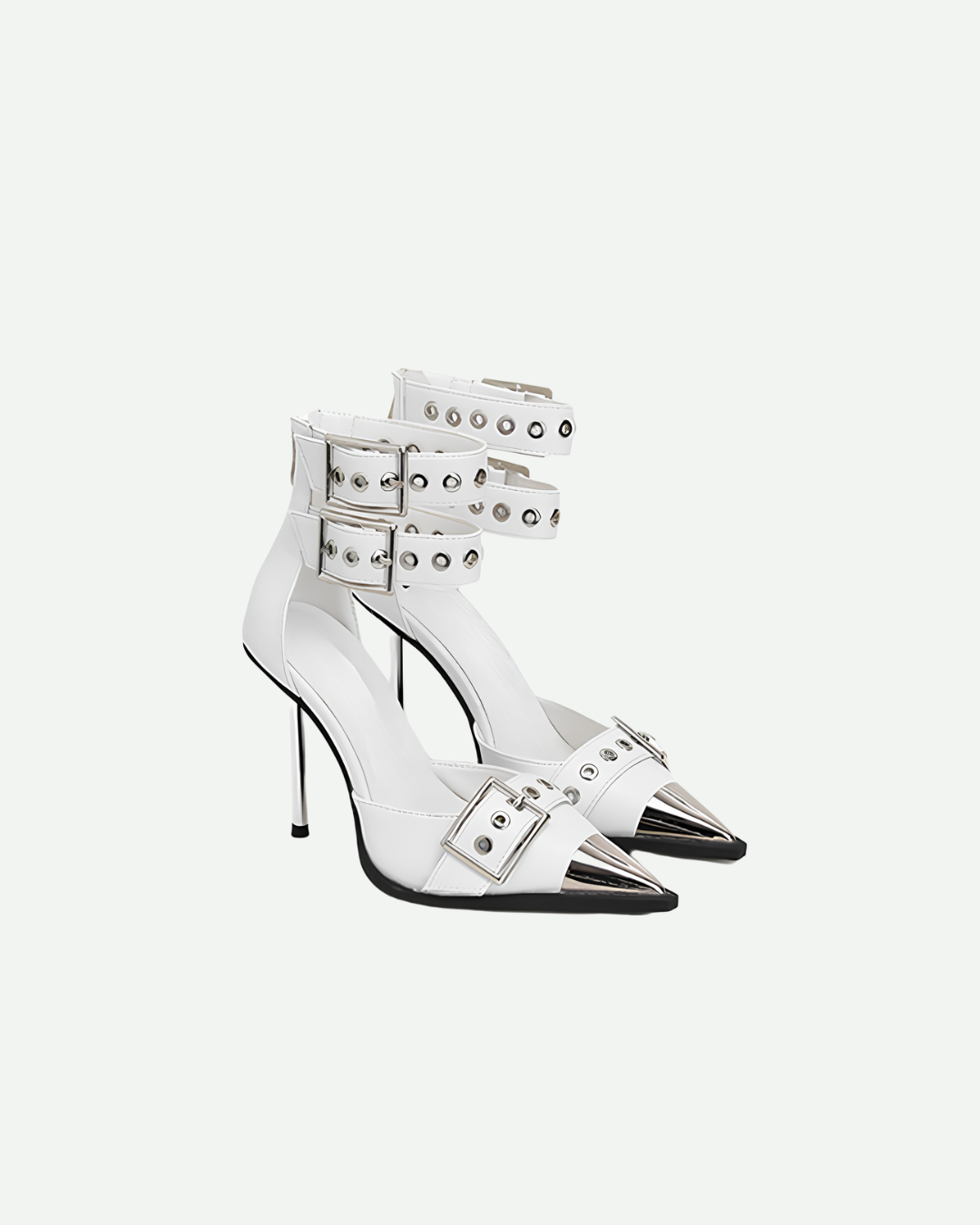Stiletto Buckle Heels