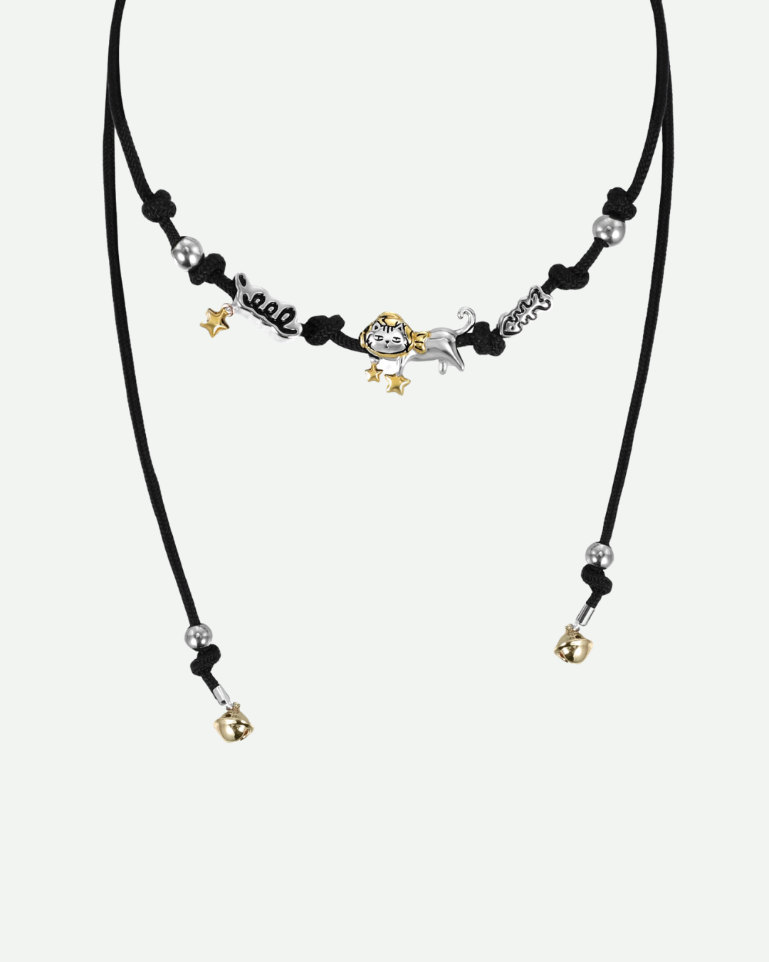 Cat Charm Choker Necklace