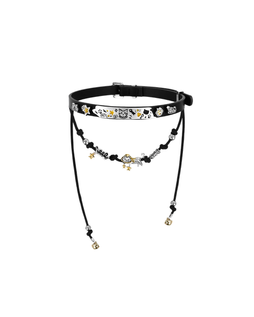 Cat Charm Choker Necklace