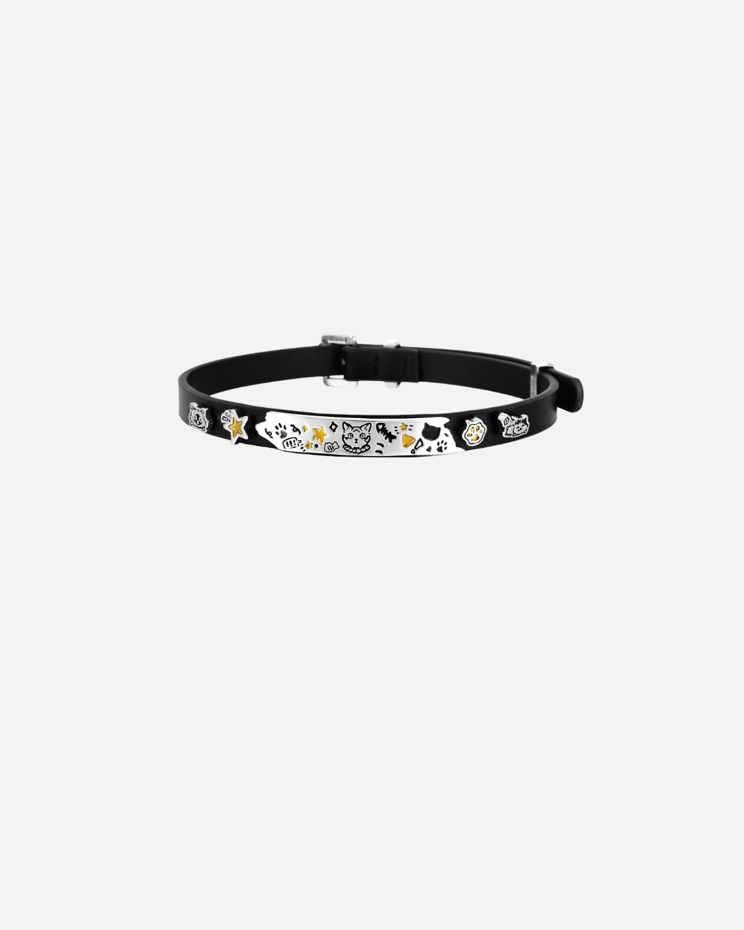 Cat Charm Choker Necklace