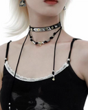 Cat Charm Choker Necklace