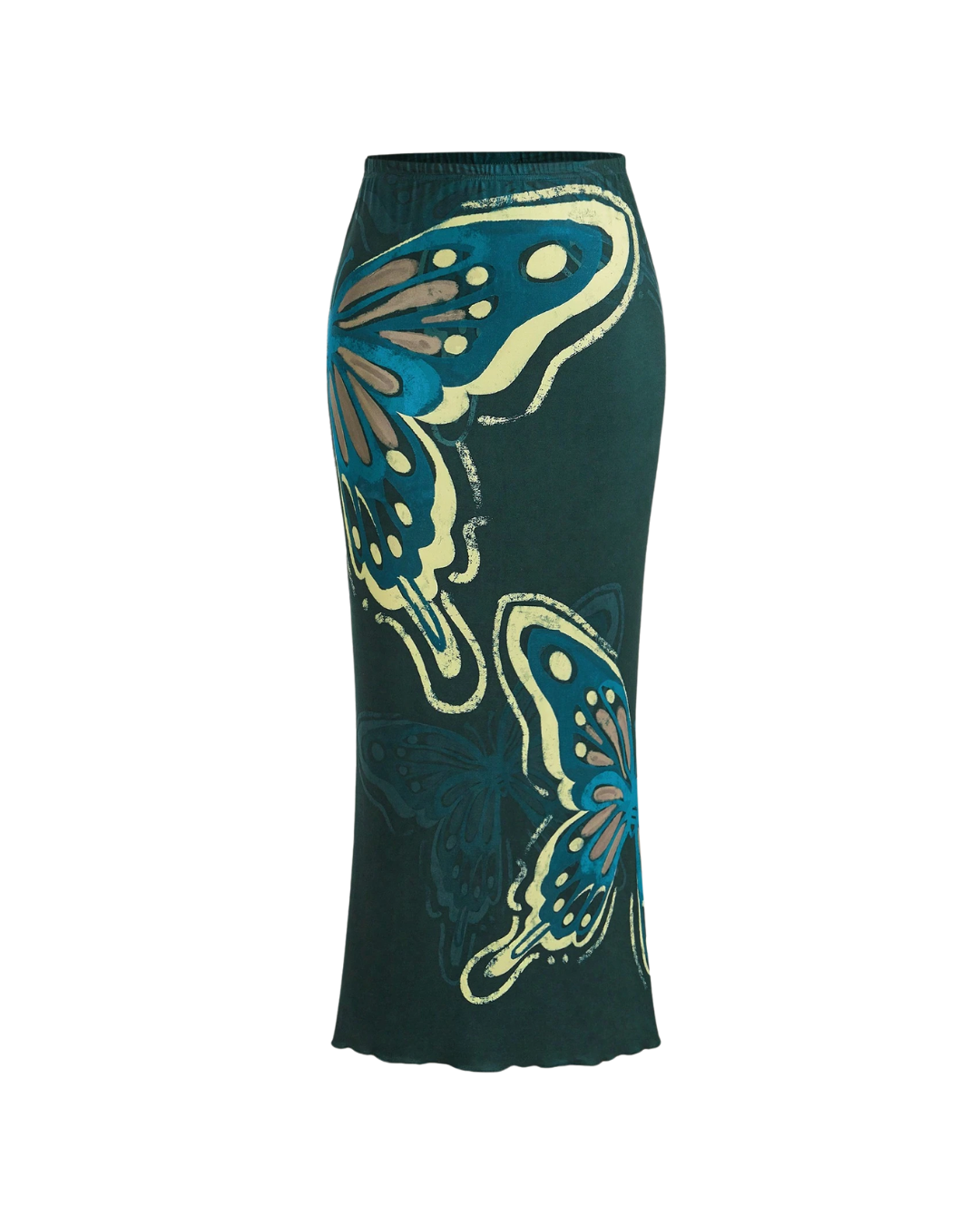 Jupe longue papillon