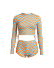 Rashguard Retro Beach Set