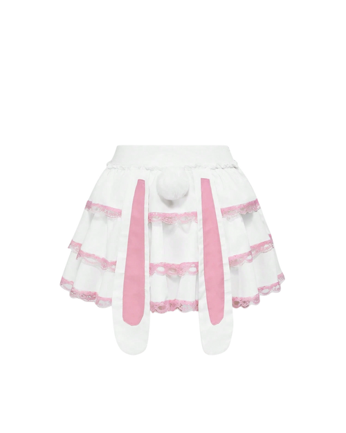 Bunny Ruffle Mini Skirt
