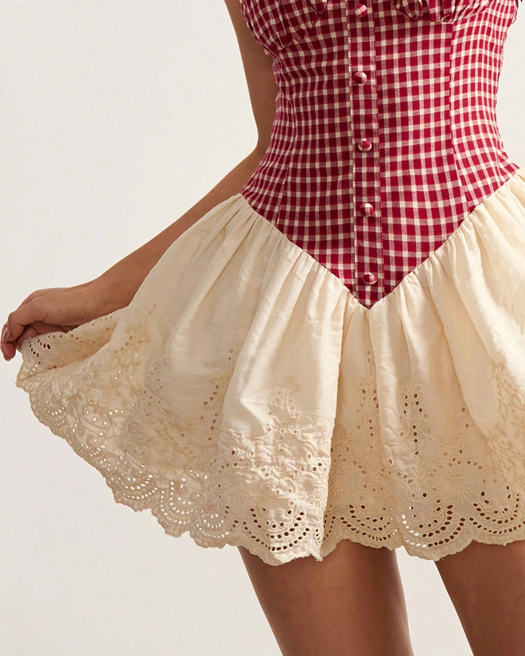 Gingham Corset Dress