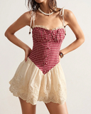 Gingham Corset Dress