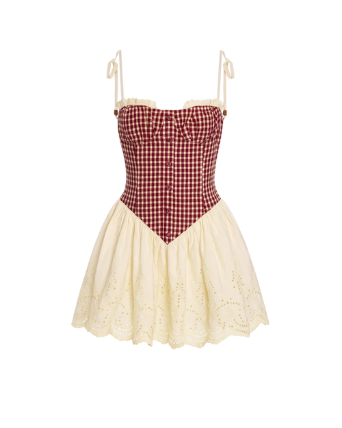 Gingham Corset Dress