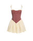Gingham Corset Dress