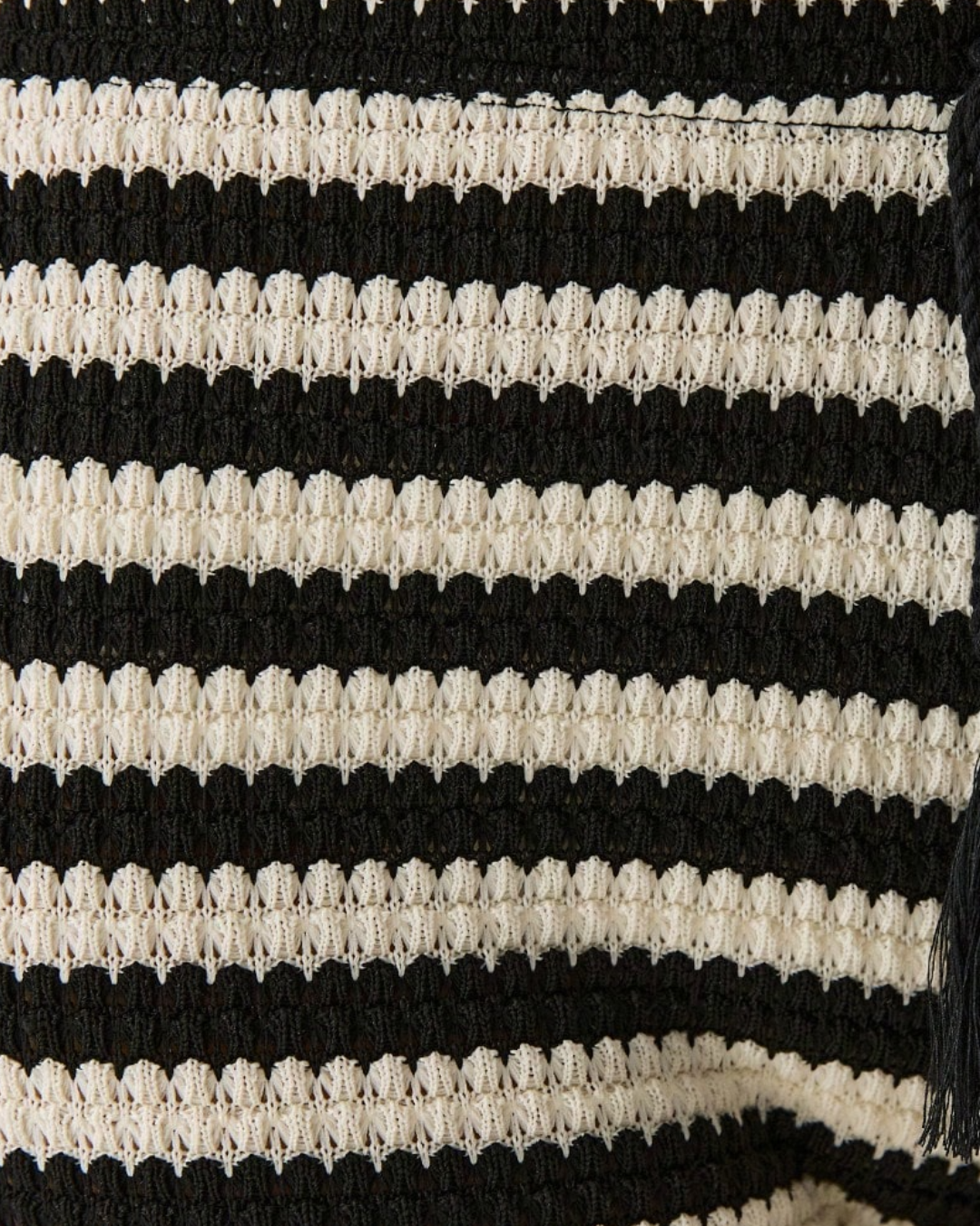 Striped Crochet Knit Shorts