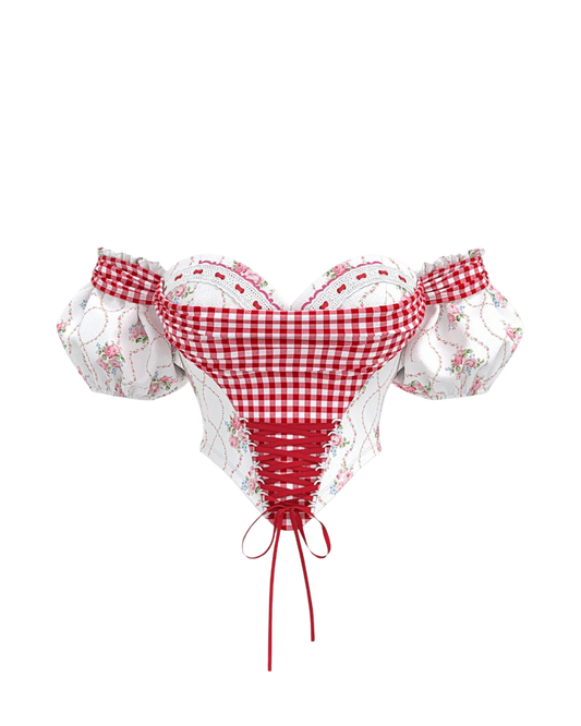 Vintage Charm Corset Top