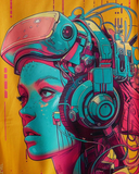 Cyberpunk Graphic Kimono
