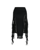 Ruffled Asymmetric Skirt