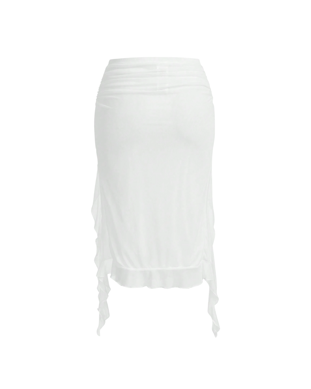 Ruffled Asymmetric Skirt
