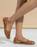 Woven Detail Flat Sandals