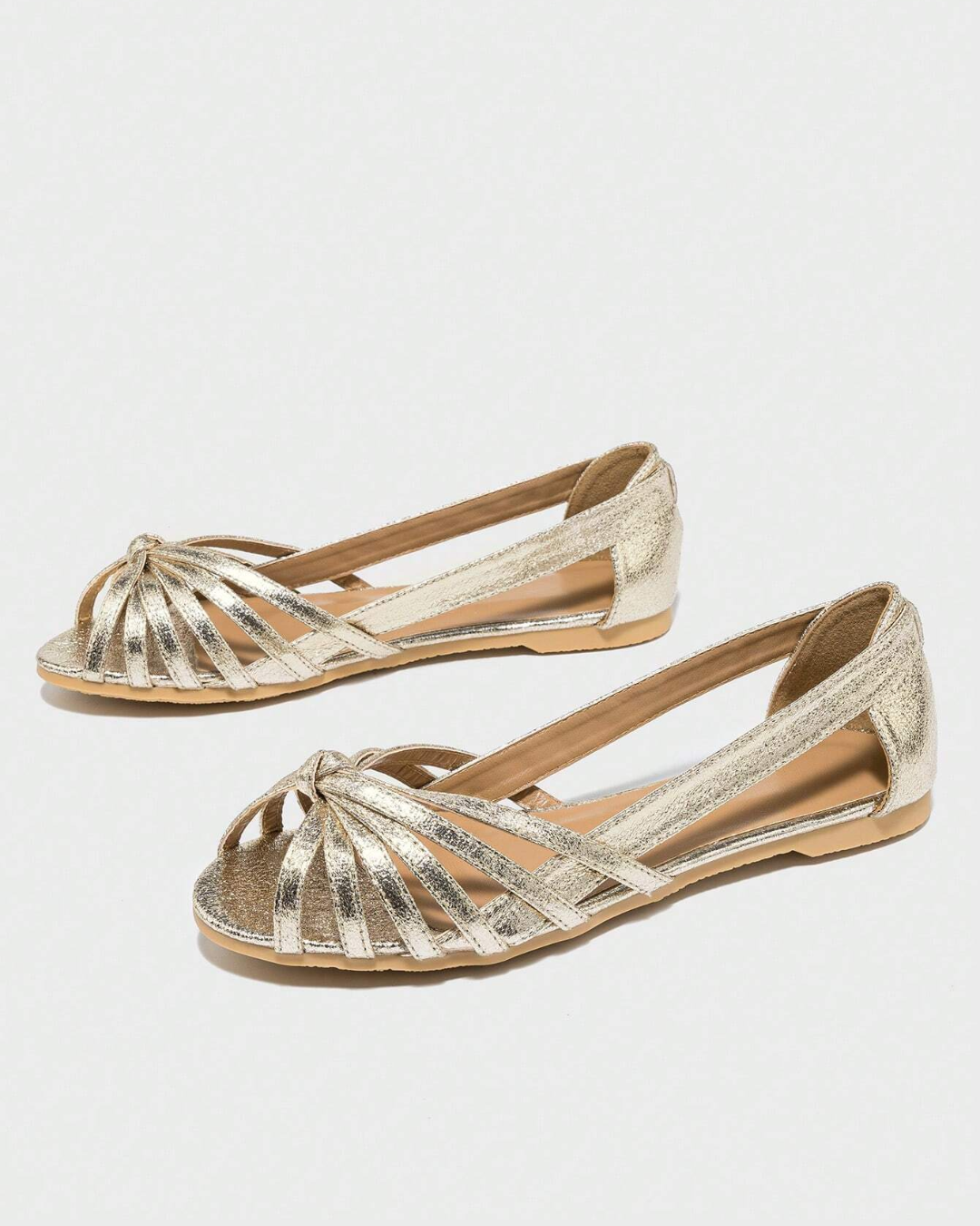 Woven Detail Flat Sandals