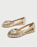 Woven Detail Flat Sandals