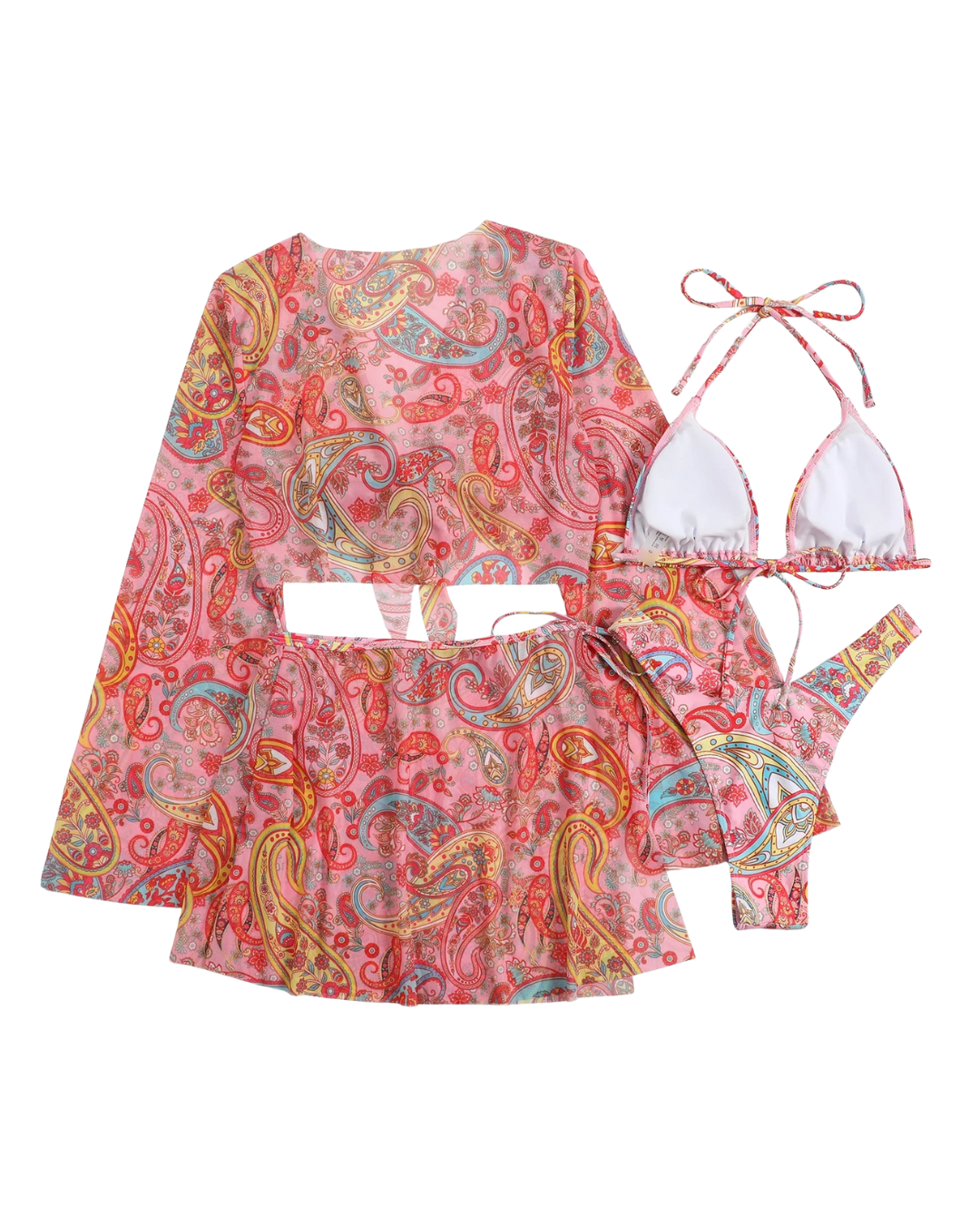 Paisley Bikini & Cover-Up Set