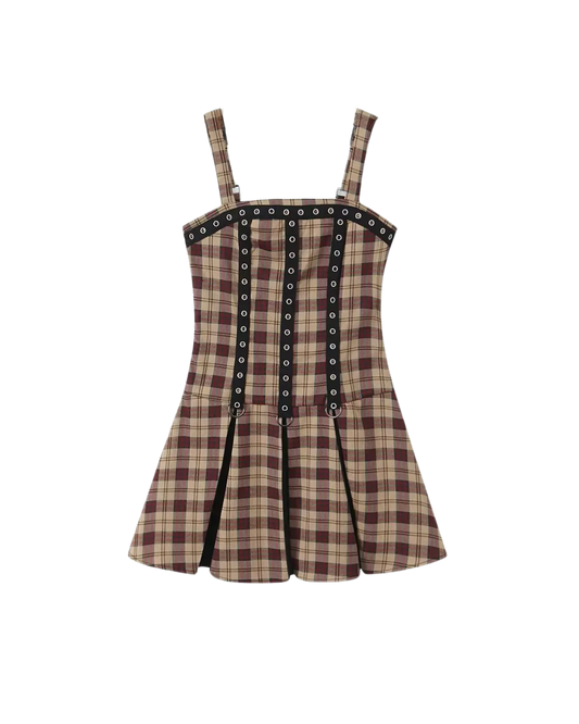 Pleated Mini Dress