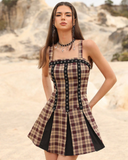 Pleated Mini Dress