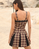 Pleated Mini Dress