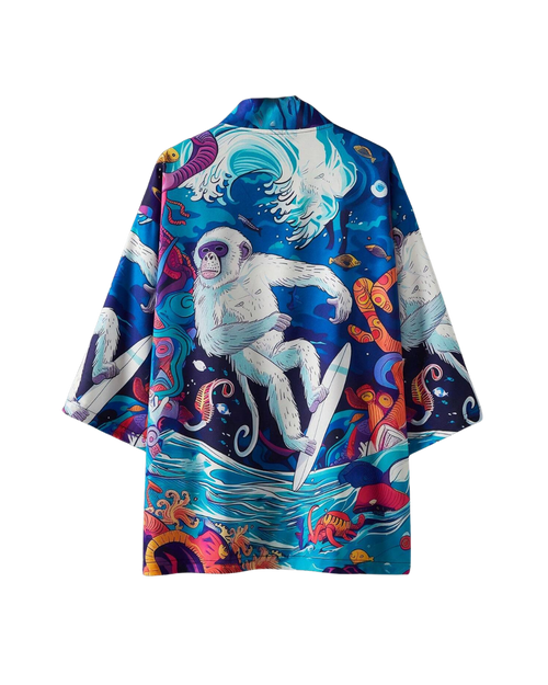 Surfer Monkey Kimono