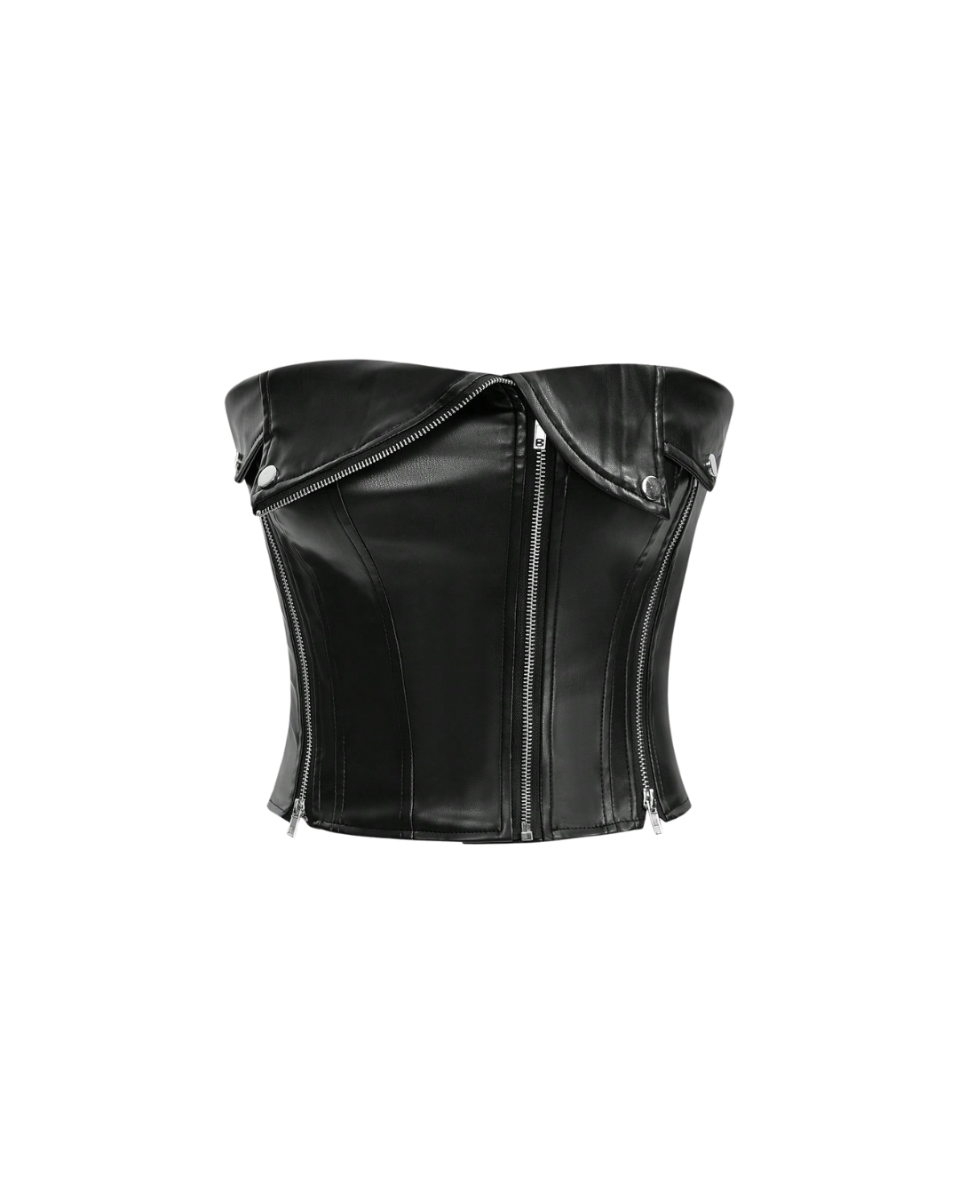 Zip Bustier Top