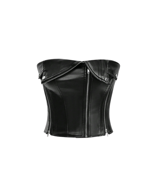 Zip Bustier Top