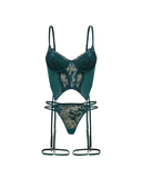 Floral Corset Lingerie Set