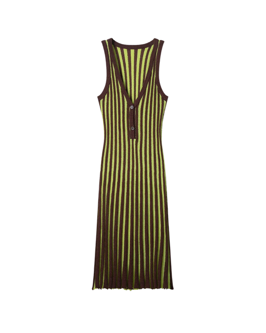 Striped Bodycon Knit Dress