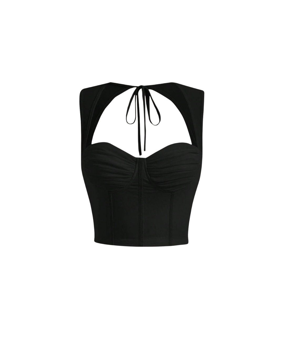 Back-Tie Corset Crop
