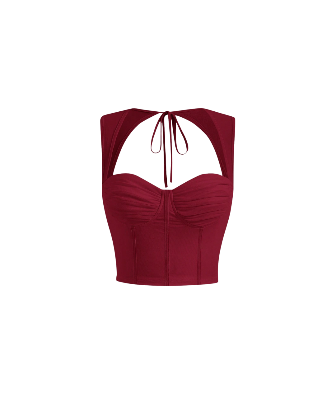 Back-Tie Corset Crop