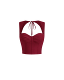 Back-Tie Corset Crop