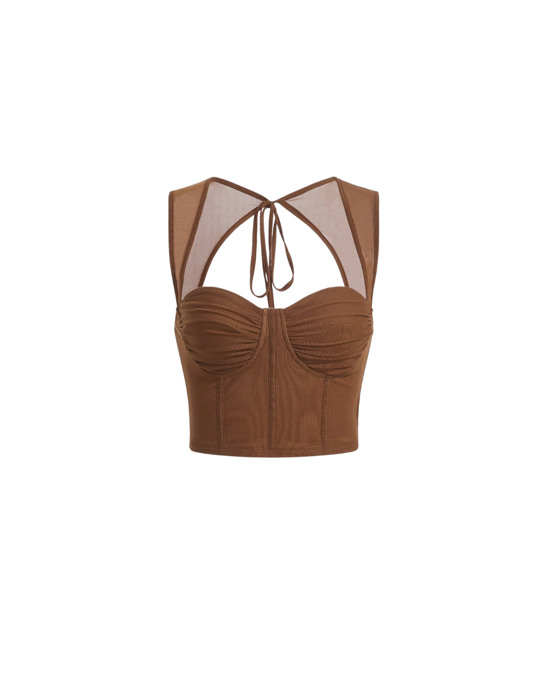Back-Tie Corset Crop