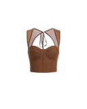Back-Tie Corset Crop