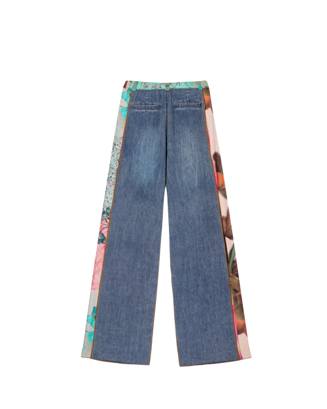 Print Patchwork Jeans