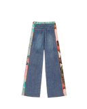 Print Patchwork Jeans
