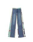 Print Patchwork Jeans