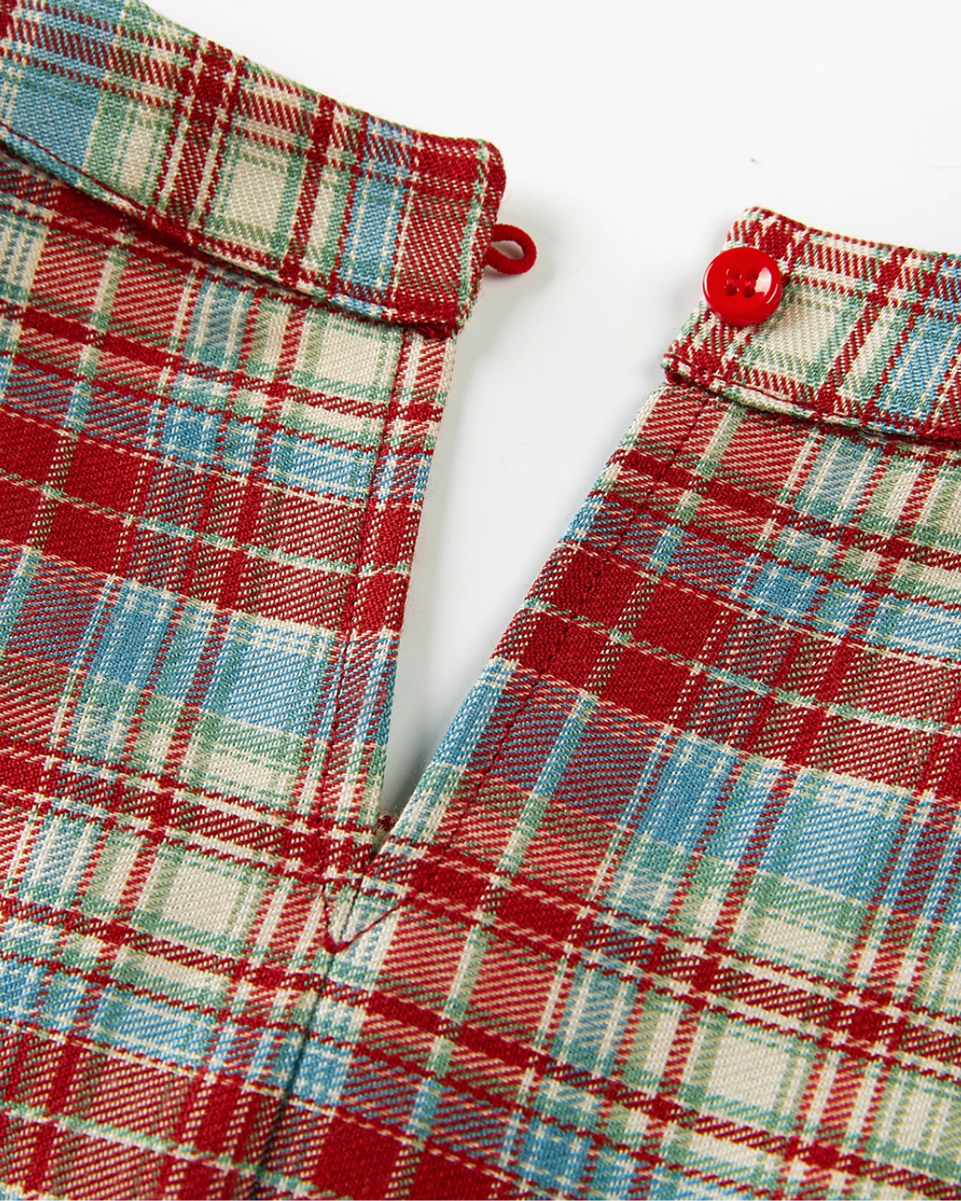 Asymmetrical Plaid Tank Top
