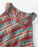 Asymmetrical Plaid Tank Top