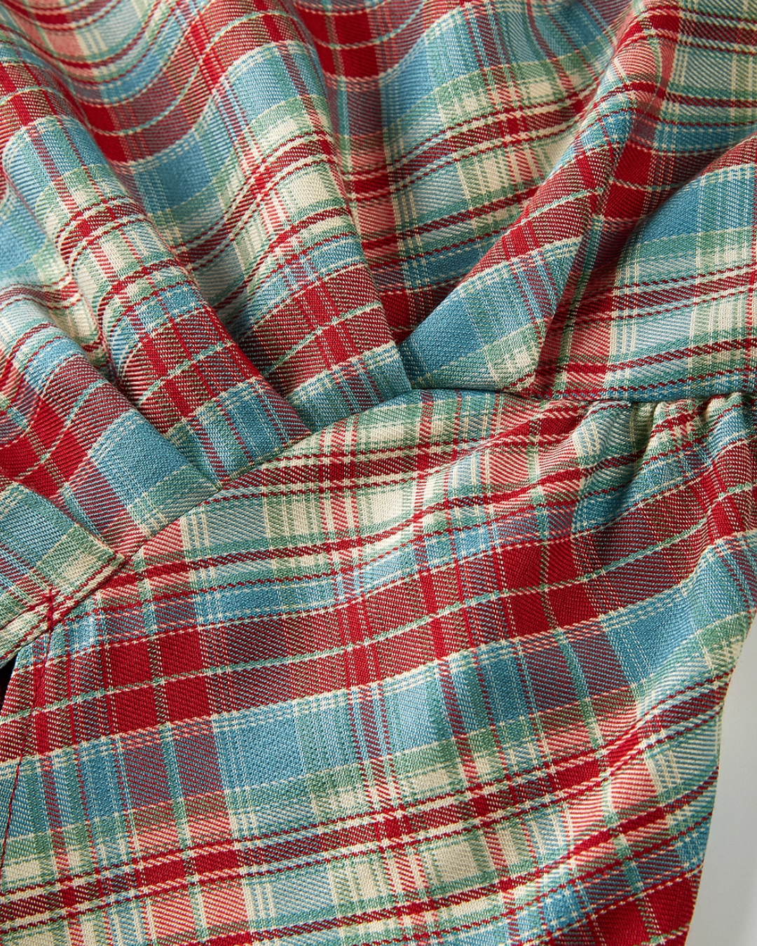 Asymmetrical Plaid Tank Top