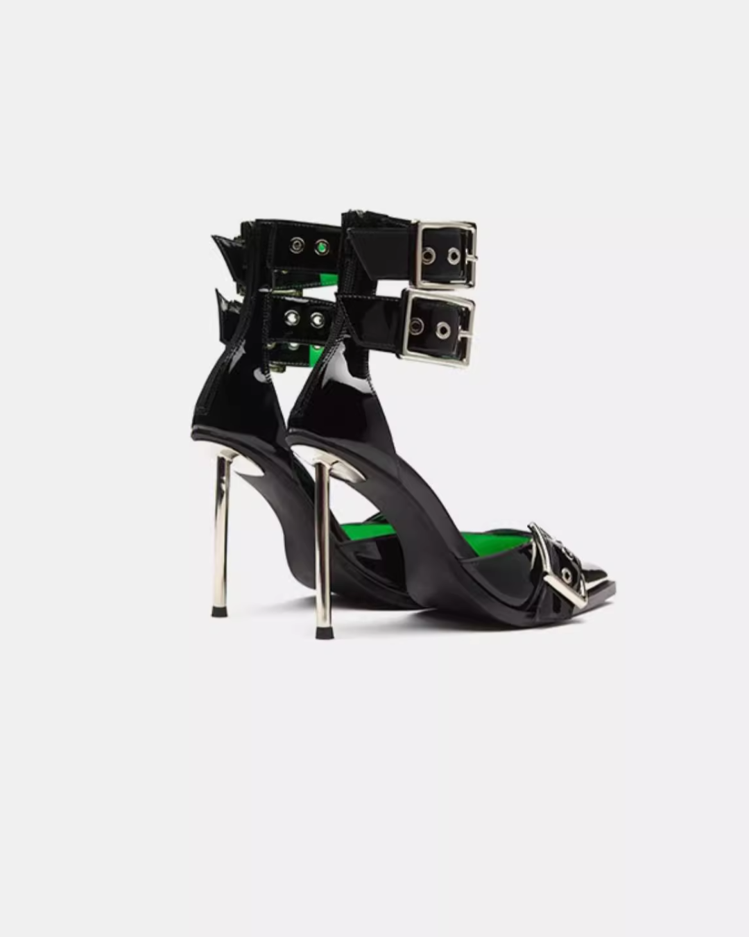 Stiletto Buckle Heels