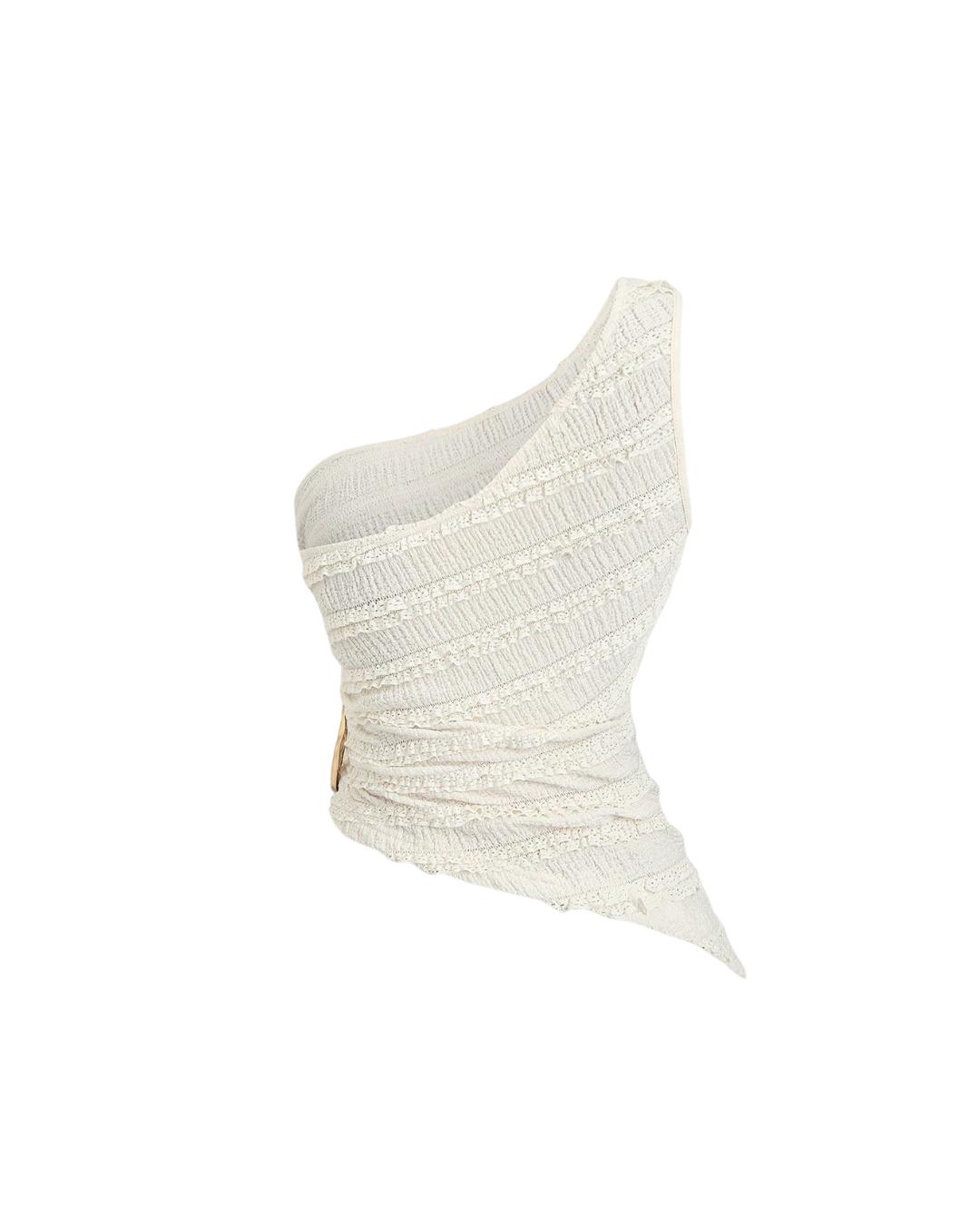 One-Shoulder Buckle Top