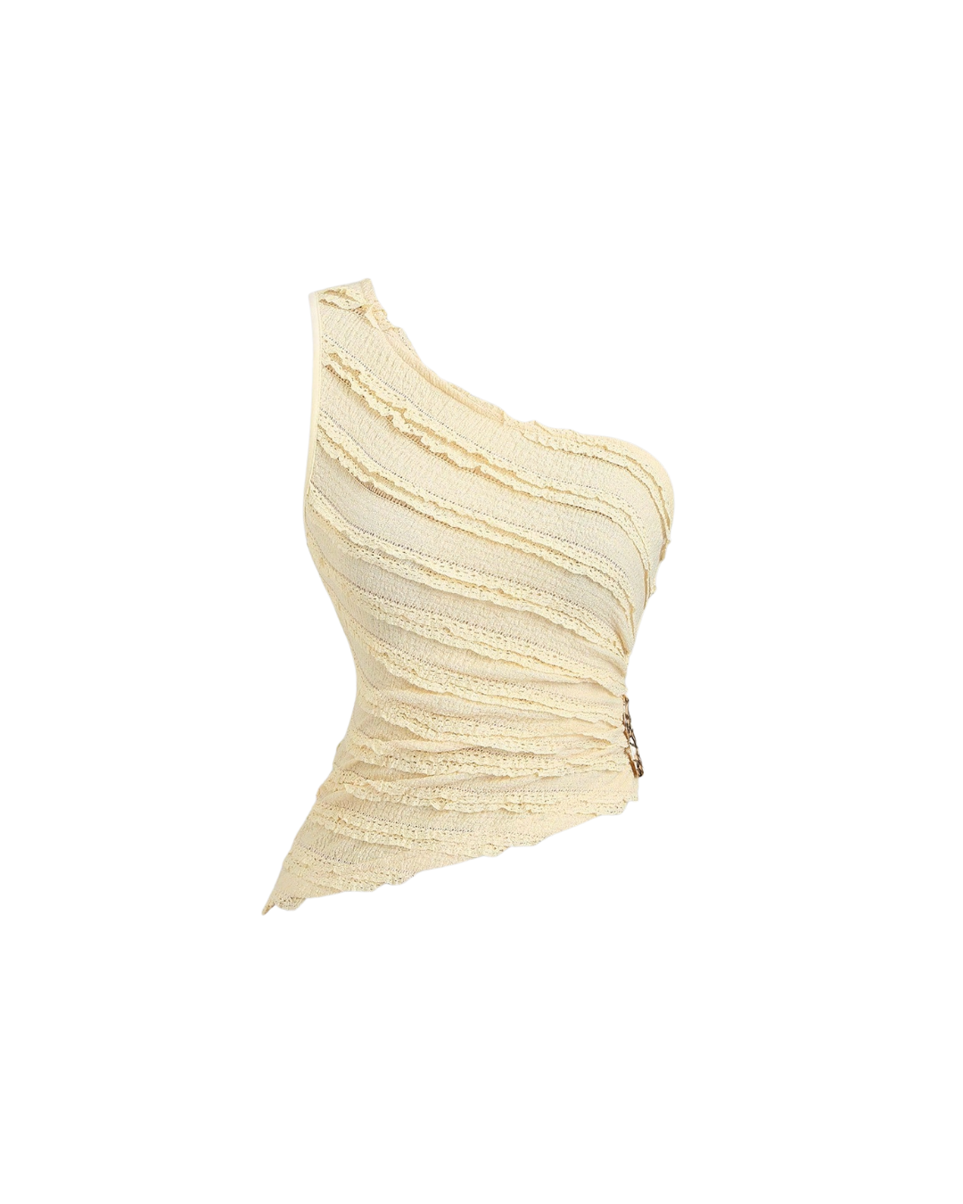 One-Shoulder Buckle Top