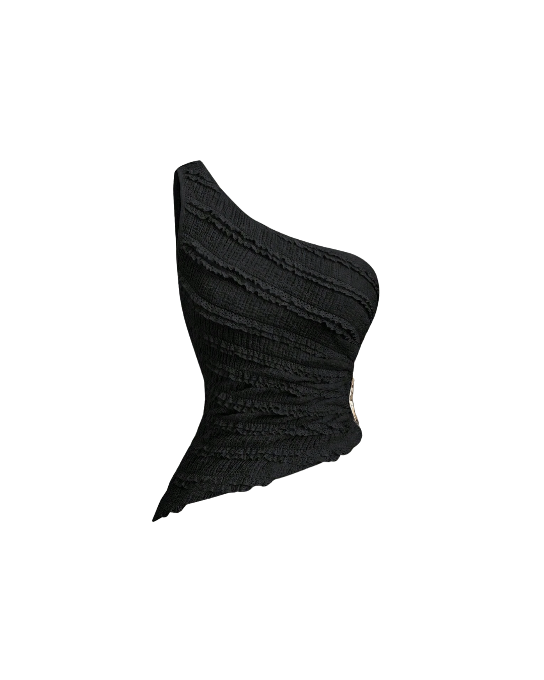 One-Shoulder Buckle Top