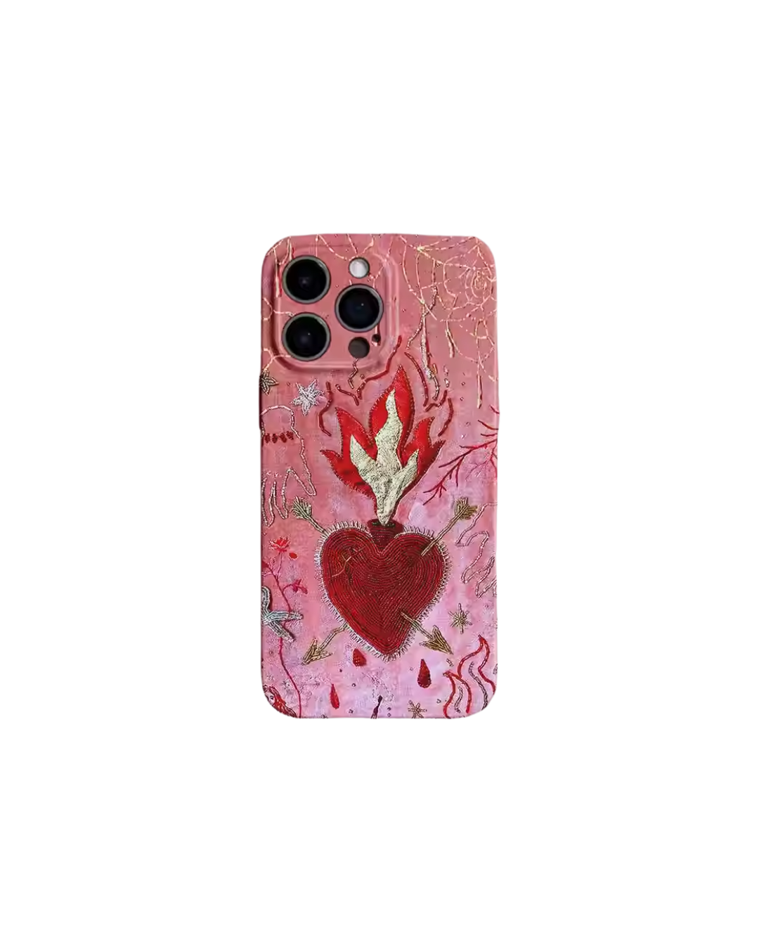 Pink Sacred Heart iPhone Case