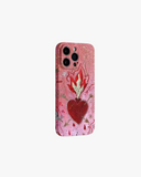 Pink Sacred Heart iPhone Case