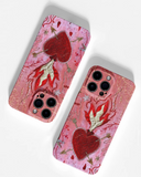 Pink Sacred Heart iPhone Case